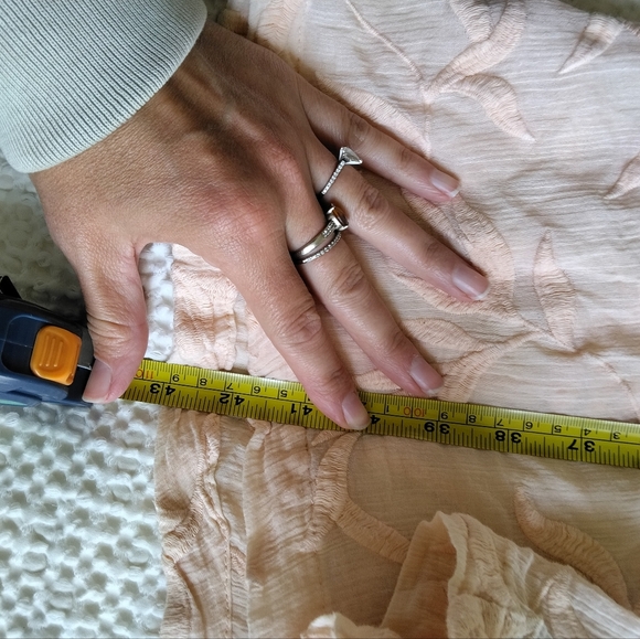 Jen's Pirate Booty Women's Sheer Beach Button Down Peach Cover Up Size S - Picture 6 of 6